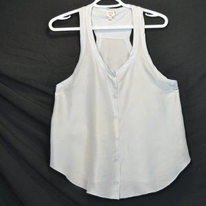 100% Silk Y2K Wilfred Tank Top ,Sleeveless ,Small